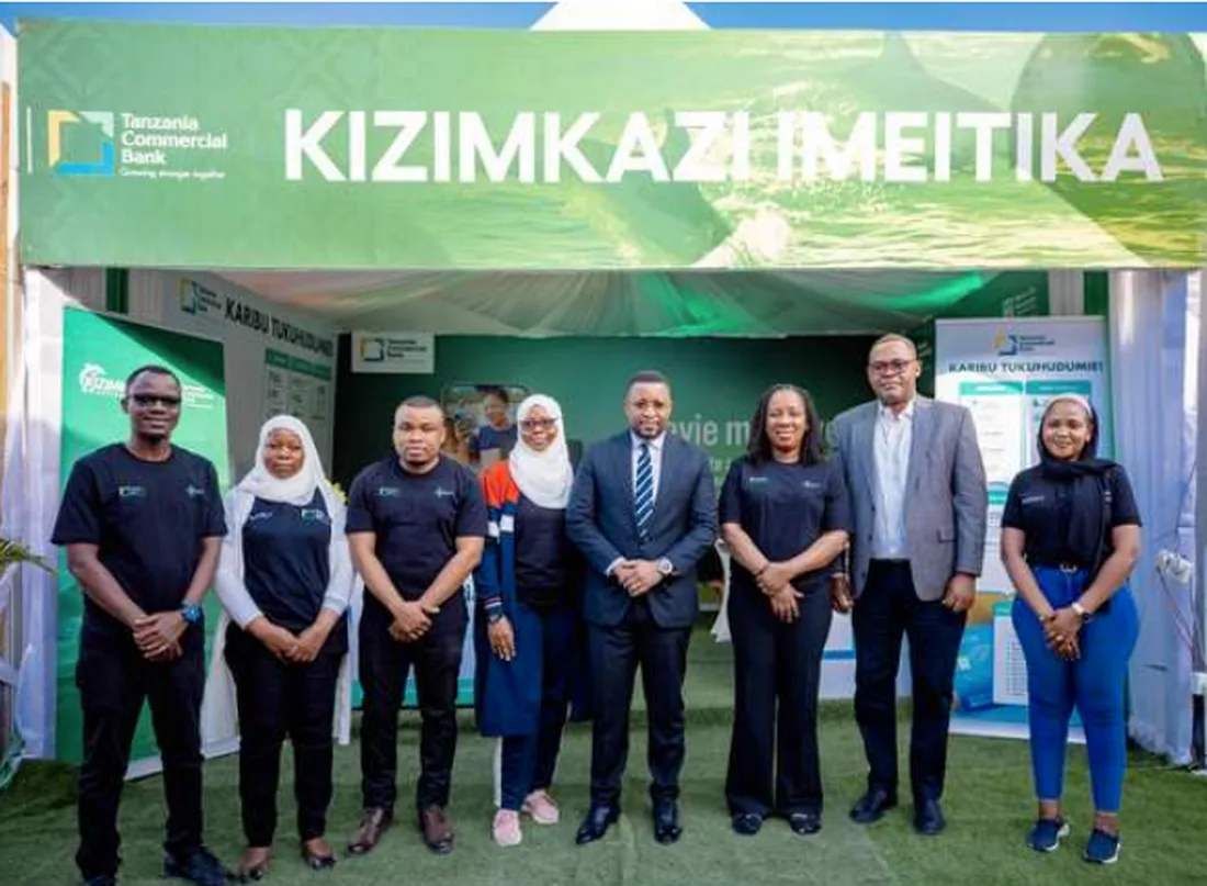 TCB Bank team at the branded Kizimkazi Festival booth, Zanzibar