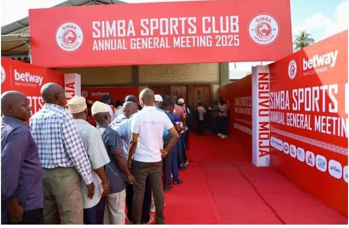 Simba Sports Club AGM 2025, Branded entrance and member registration